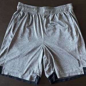Reebok Men's Gray Athletic Shorts